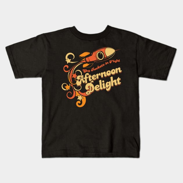 Afternoon Delight Kids T-Shirt by Meta Cortex